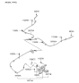 Diagram for 2015 Hyundai Tucson Parking Brake Cable - 59770-4W100