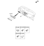 Diagram for 2016 Hyundai Tucson Hazard Warning Switch - 93790-2SBA0-RJ5