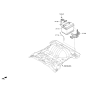 Diagram for 2015 Hyundai Tucson Battery Tray - 37150-4W000