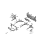 Diagram for Hyundai Kona Electric Radiator Support - 64101-K4000