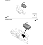 Diagram for 2019 Hyundai Kona Electric Air Bag - 80100-K4500-SRX