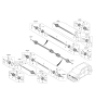 Diagram for 2023 Hyundai Kona Electric Axle Shaft - 49500-K4000