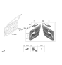 Diagram for 2021 Hyundai Kona Electric Door Handle - 82610-J9010-SPS