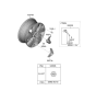 Diagram for Hyundai Kona Electric Spare Wheel - 52910-K4000