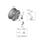 Diagram for 2019 Hyundai Kona Electric Spare Wheel - 52910-K4000