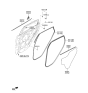 Diagram for 2022 Hyundai Kona Weather Strip - 83220-J9000