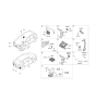 Diagram for Hyundai Veloster N Air Bag Sensor - 95920-K4100