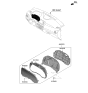 Diagram for Hyundai Kona Electric Instrument Cluster - 94001-K4030