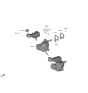 Diagram for 2019 Hyundai Kona Electric Brake Master Cylinder Reservoir - 58520-K4000