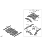 Diagram for Hyundai Kona Electric Floor Pan - 65511-K4000