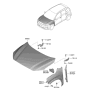 Diagram for 2019 Hyundai Kona Electric Hood - 66400-K4000