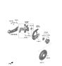 Diagram for Hyundai Kona Electric Brake Dust Shield - 58243-K4000