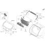 Diagram for Hyundai Kona Electric Tailgate Lift Support - 81770-J9000