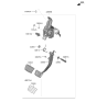 Diagram for 2021 Hyundai Kona Electric Brake Pedal - 32800-K4010