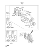 Diagram for 2019 Hyundai Kona Electric Brake Pad Set - 58302-K4A00