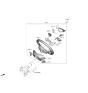 Diagram for Hyundai Kona Electric Steering Wheel - 56120-J9100-SRX