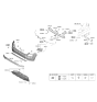 Diagram for Hyundai Kona Electric Bumper - 86610-K4000