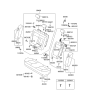 Diagram for 2008 Hyundai Sonata Cup Holder - 89925-0A700-HZ