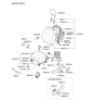 Diagram for 2007 Hyundai Sonata Seat Cover - 88360-0A000-V2A