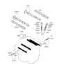 Diagram for 2007 Hyundai Santa Fe Camshaft - 24700-3C505