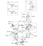 Diagram for Hyundai Cup Holder - 84620-0A000-HZ