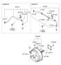 Diagram for 2009 Hyundai Sonata Brake Booster Vacuum Hose - 59130-3K800