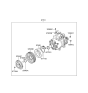 Diagram for Hyundai Veracruz Idler Pulley - 97643-3K120