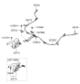 Diagram for 2010 Hyundai Sonata Parking Brake Cable - 59760-0A000