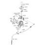 Diagram for 2009 Hyundai Sonata Automatic Transmission Shift Levers - 46710-3K100