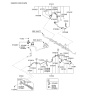 Diagram for 2009 Hyundai Sonata Power Steering Hose - 57510-3K300