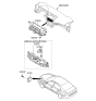 Diagram for 2008 Hyundai Sonata A/C Switch - 97250-3K340