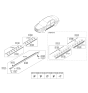 Diagram for 2009 Hyundai Sonata Door Moldings - 87711-3K500