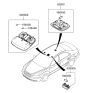 Diagram for Hyundai Sonata Dome Light - 92800-3K001-X6