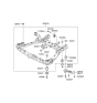 Diagram for Hyundai Sonata Crossmember Bushing - 62485-3K200