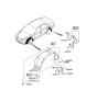 Diagram for 2009 Hyundai Sonata Wheelhouse - 86811-0A800