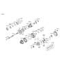 Diagram for 2006 Hyundai Santa Fe Transfer Case Bearing - 45737-39840