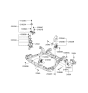 Diagram for 2009 Hyundai Sonata Motor And Transmission Mount - 21830-3K100