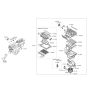 Diagram for 2017 Hyundai Santa Fe Sport Blower Motor Resistor - 97128-3K000