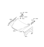 Diagram for 2009 Hyundai Sonata Hood Hinge - 79120-3K000