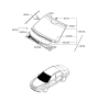 Diagram for Hyundai Windshield - 86110-0A090