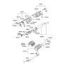 Diagram for Hyundai Sonata Muffler Hanger Straps - 28658-26300