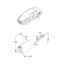 Diagram for 2009 Hyundai Sonata Fuel Door Release Cable - 95720-3K000