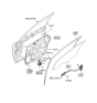 Diagram for 2008 Hyundai Sonata Window Motor - 82450-3K011