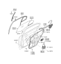 Diagram for Hyundai Sonata Tailgate Lock Actuator Motor - 81410-3K500