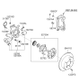 Diagram for 2007 Hyundai Sonata Wheel Bearing - 52730-2G200
