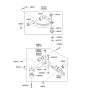 Diagram for Hyundai Control Arm Bushing - 54584-3K000