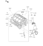 Diagram for Hyundai Azera Crankshaft Seal - 21443-3E000