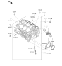Diagram for Hyundai Genesis Crankshaft Seal - 21443-3E000