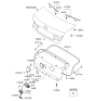 Diagram for 2015 Hyundai Genesis Coupe Trunk Latch - 81230-0A501