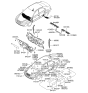 Diagram for 2007 Hyundai Sonata Dash Panels - 84124-0A000